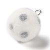 Flocking Opaque Sports Theme Resin Pendants RESI-D017-01C-P-2