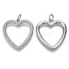 Brass Micro Pave Cubic Zirconia Pendants ZIRC-T013-16P-NF-2