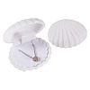 Shell Shaped Velvet Jewelry Storage Boxes VBOX-TADJ0001-02B-1