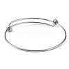 Tarnish Resistant Adjustable 316 Surgical Stainless Steel Expandable Bangle Making MAK-M188-07-2