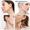 10 Pair Brass Micro Pave Clear Cubic Zirconia Earring Hooks ZIRC-SZ0004-99-7