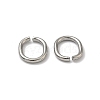 Tarnish Resistant 201 Stainless Steel Open Jump Rings X-STAS-M008-01-3