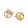 304 Stainless Steel Crystal Rhinestone Pendants STAS-L290-24G-2