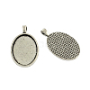 Tibetan Style Zinc Alloy Pendant Cabochons Settings TIBEP-R334-271AS-RS-1