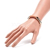 Acrylic Curved Tube Beaded Stretch Bracelet for Women BJEW-JB08438-01-3
