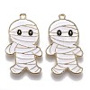 Halloween Theme Alloy Enamel Pendants X-ENAM-J649-09LG-1