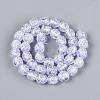 Handmade Foil Glass Beads Strands FOIL-Q002-05G-2
