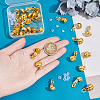 Unicraftale 30Pcs Half Round Brass Clip-on Earring Findings KK-UN0001-91G-2