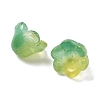 Transparent Glass Beads Caps GLAA-B028-01C-2