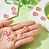 10Pcs Resin Buttons BUTT-TA0001-45B-6