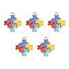 Alloy Enamel Pendants ENAM-YW0002-39B-1