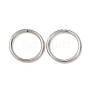 Tarnish Resistant 304 Stainless Steel Saw Cut Open Jump Rings STAS-N015-04-10x1mm-4