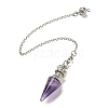 Gemstone Pointed Dowsing Pendulums AJEW-P113-01P-3