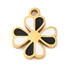 304 Stainless Steel Enamel Charms STAS-Q338-05G-1