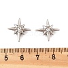 Rhinestone Star Clip-on Earrings EJEW-B116-01P-05-5