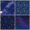 12Pcs Star & Planet & Constellation Theme Scrapbook Paper Pads PW-WGFA888-01-3