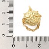 Brass Micro Pave Cubic Zirconia Pendants KK-A228-01G-3