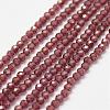 Natural Garnet Bead Strands G-P279-37-2mm-1