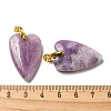 Natural Lepidolite Pendants G-E570-01G-14-3