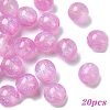 20Pcs Round Imitation Cat Eye Resin Beads RESI-YW0004-43C-1