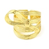 Bowknot Brass Multi-layer Open Cuff Rings for Women RJEW-P126-01G-2