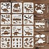 Plastic Drawing Painting Stencils Templates Sets DIY-WH0172-964-2