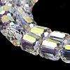 Electroplate Glass Beads Strands EGLA-D030-19Q-3