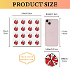 8 Sheets Plastic Waterproof Self-Adhesive Picture Stickers DIY-WH0428-104-2