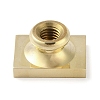 Rectangle Flower Frame Brass Stamp Heads LS-AJEW-M037-04G-06-3
