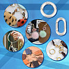 4Pcs 4 Styles 304 Stainless Steel Spring Gate Rings STAS-UN0051-09-6