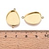 304 Stainless Steel Connector Cabochon Settings STAS-Q113-36G-3