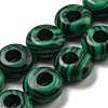 Synthetic Malachite Beads Strands G-P536-A19-01-1