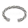 304 Stainless Steel Cuff Bangles for Women STAS-M023-18D-2