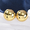 Half Round 304 Stainless Steel Stud Earrings EJEW-A125-80C-G-2