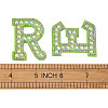 Alphabet Resin Rhinestone Patches DIY-TAC0005-45G-16