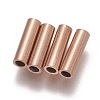 Ion Plating(IP) 304 Stainless Steel Tube Beads STAS-L216-23G-RG-1