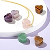 Valentine's Day Theme 10Pcs 5 Style Natural Gemstone European Beads G-LS0001-71-6