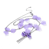 Petal Acrylic Pendants Necklaces and Dangle Earrings Jewelry Sets SJEW-JS01024-2