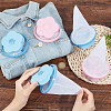 HOBBIESAY 10Pcs 2 Colors Reusable Polyester Plastic Lint Catcher for Laundry FIND-HY0002-64-3