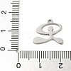 201 Stainless Steel Charms STAS-R133-03P-3