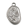 304 Stainless Steel Pendants SA-CBA7C25-02B-P-1