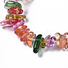 Unisex Synthetic Crackle Quartz Chips Beads Stretch Bracelets BJEW-S143-18-1-7