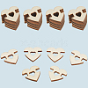 1 Set 1-Hole Wood Buttons BUTT-CY0001-16A-7