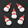 Christmas Opaque Resin Pendants X-RESI-G043-A09-1