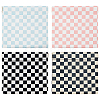 4Pcs 4 Colors PU Imitation Leather Cosmetic Pouches AJEW-AN0007-42-1
