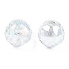 Electroplate Transparent Glass Beads Strands EGLA-N006-030-A01-3