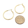 Brass Hoop Earrings EJEW-P300-02G-5