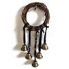 Rattan & Iron Witch Bells Wind Chimes Door Hanging Pendant Decoration WICR-PW0001-25C-1