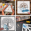 PET Hollow Out Drawing Painting Stencils DIY-WH0391-0682-4