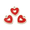 UV Plating Alloy Enamel Pendants ENAM-M057-01G-01-3